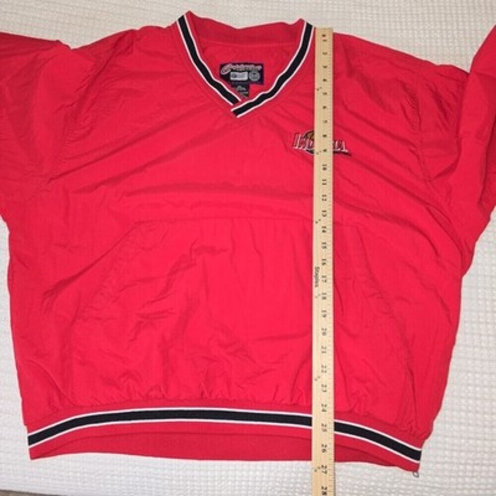 Vintage Indiana Basketball Pullover Windbreaker Jacket XL Red Nylon Captivating - Picture 12 of 12